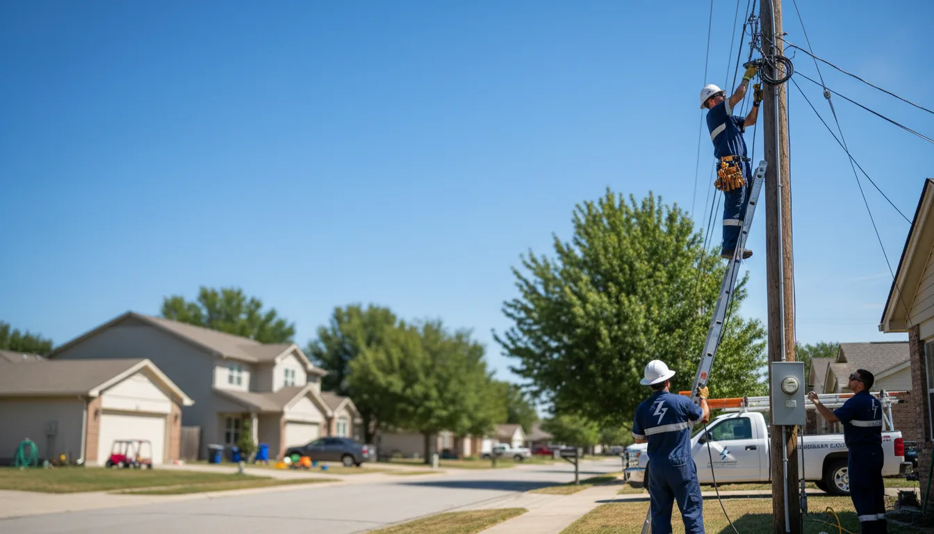 Residential electrician providing installation services in Willow Springs, IL